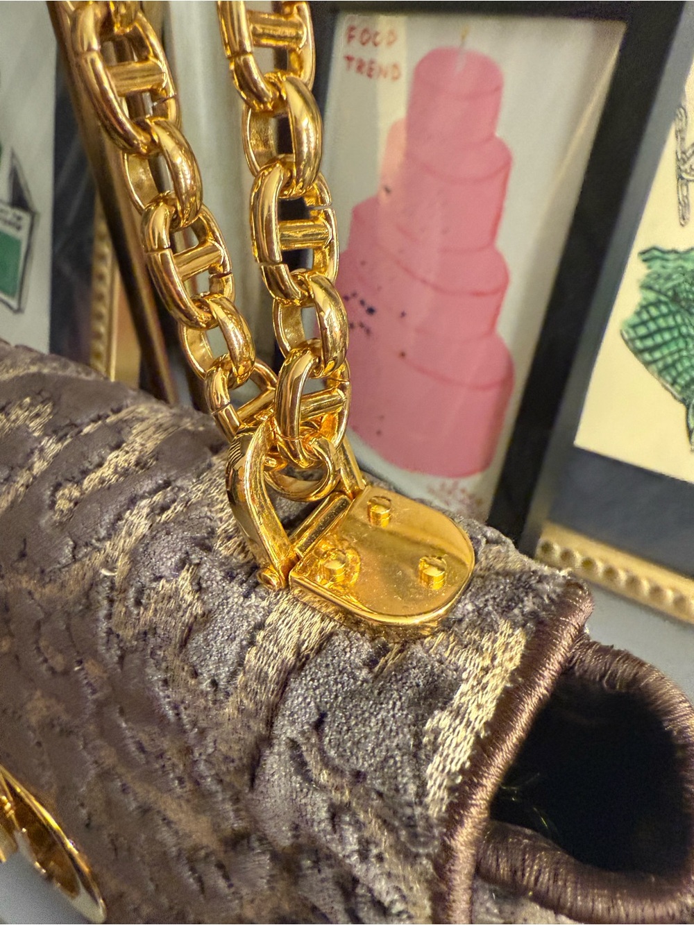 Christian Dior Leopard Caro Shoulder Bag - Picture 9 of 15